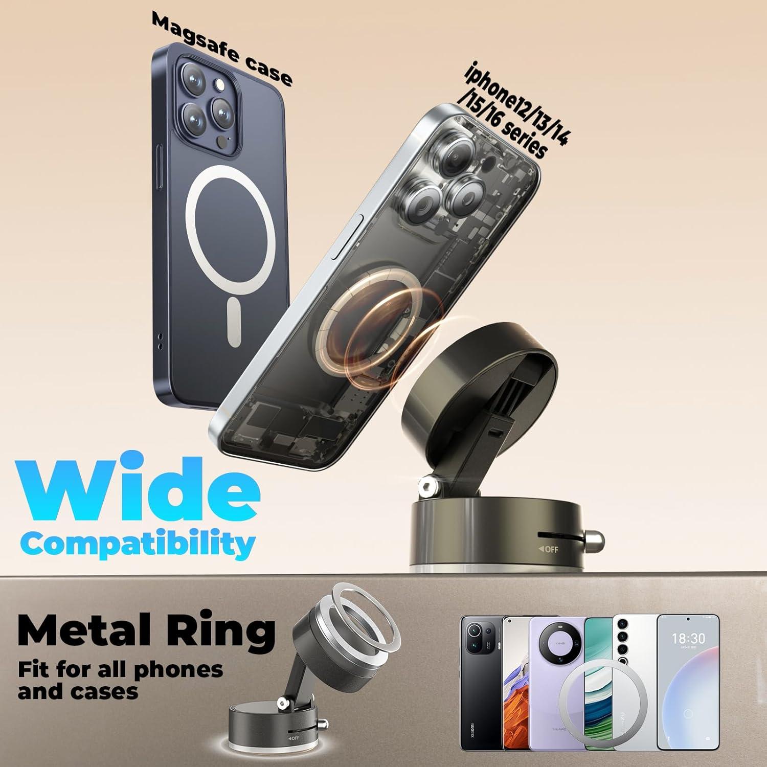 Soporte de Teléfono Magnético Plegable Honnobe A2 para Coche