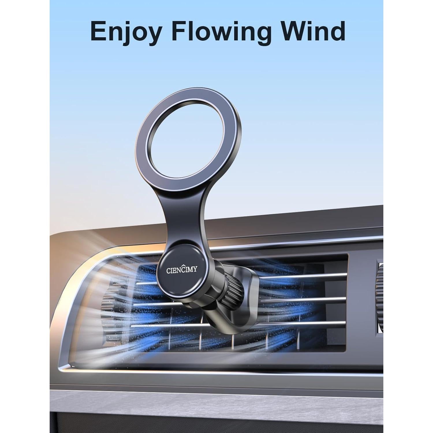 Soporte para Coche Magnético Ciencimy CM30 Negro Ajustable