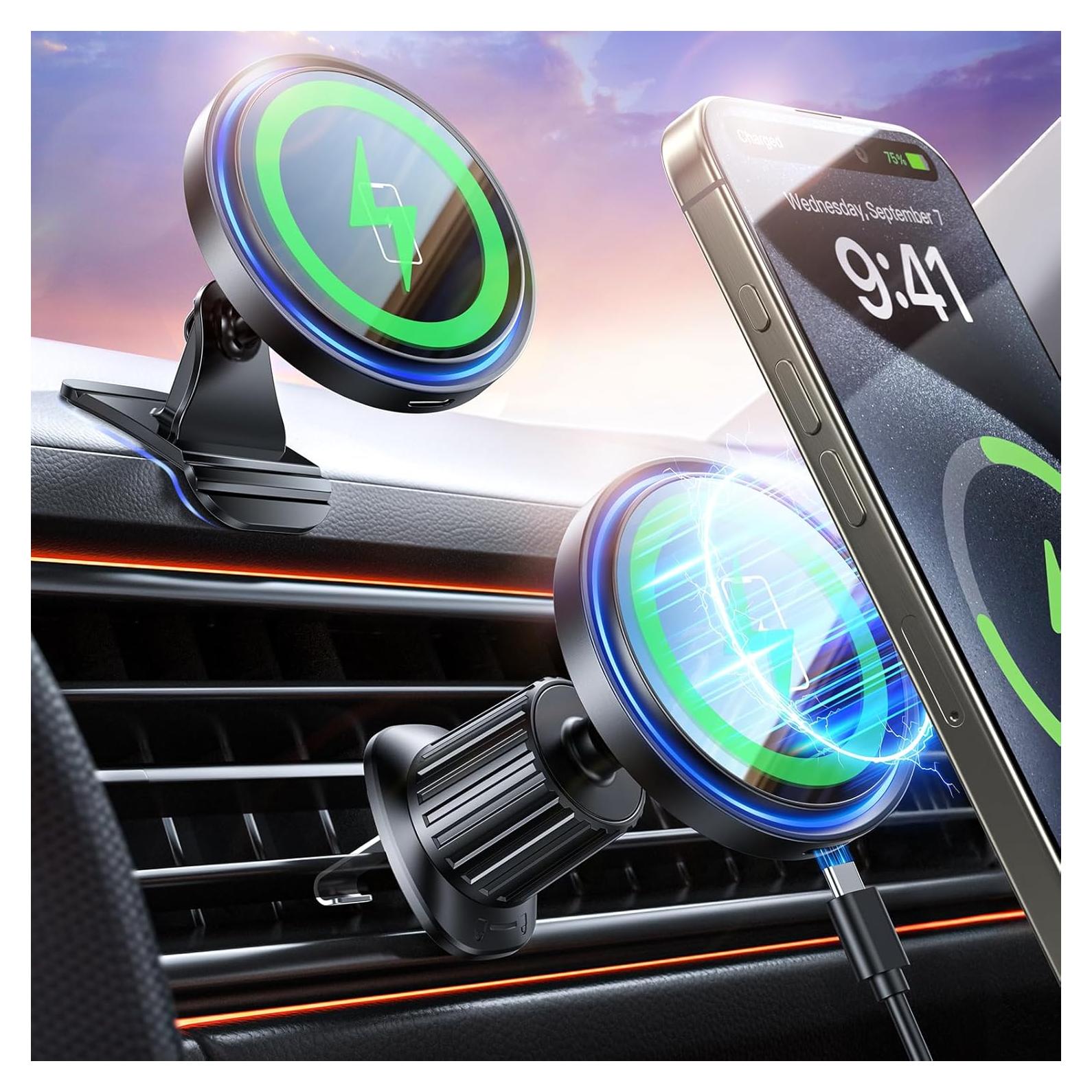 Cargador Inalámbrico Magnético 15W Mag-Safe para iPhone