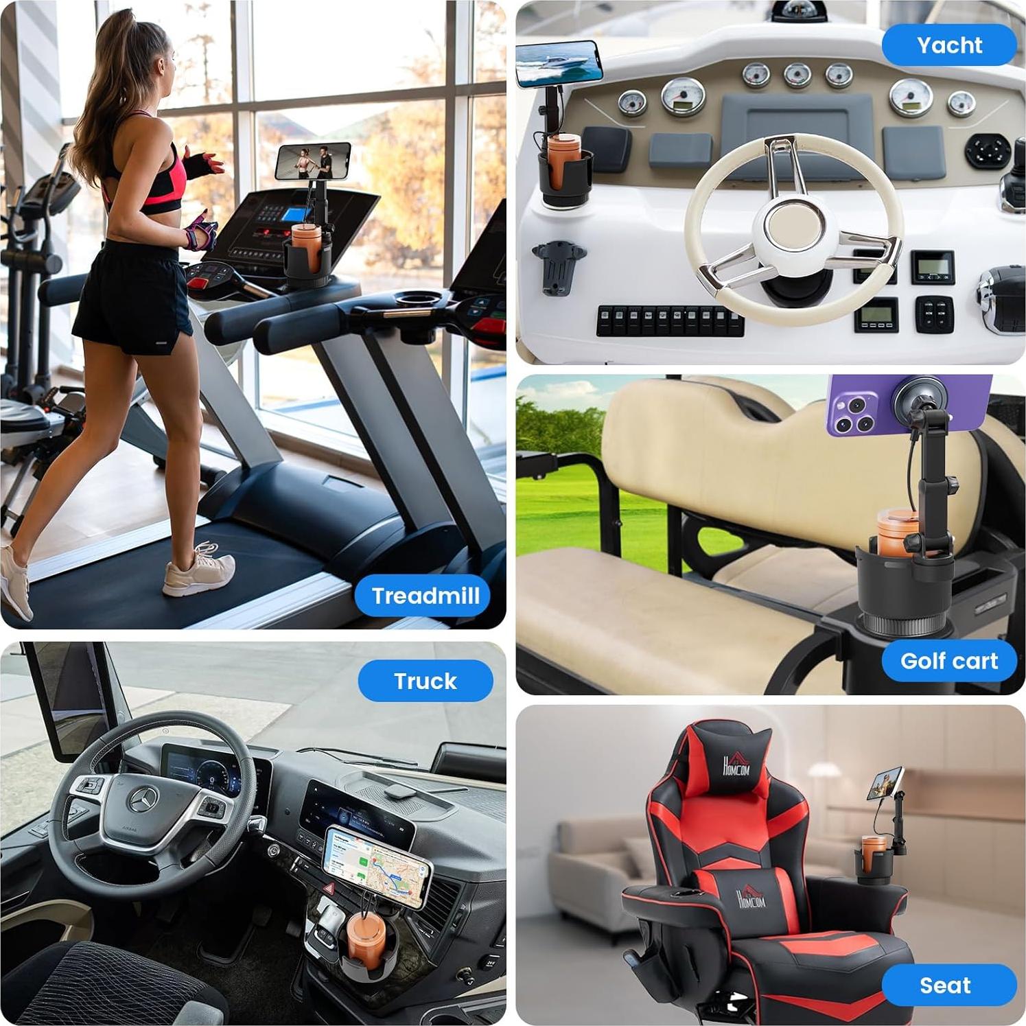 Soporte Cargador de Coche MagSafe OHLPRO 15W Ajustable Gris