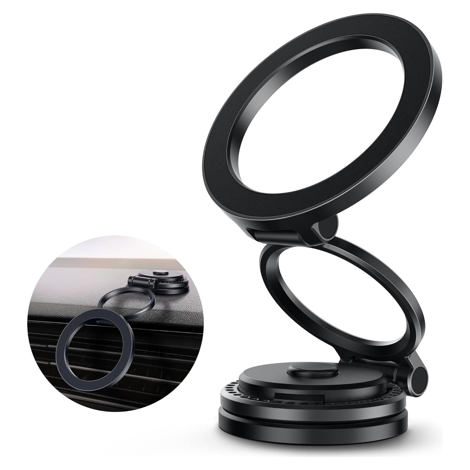 Soporte para teléfono en coche GolbinBox MagSafe Negro 360°