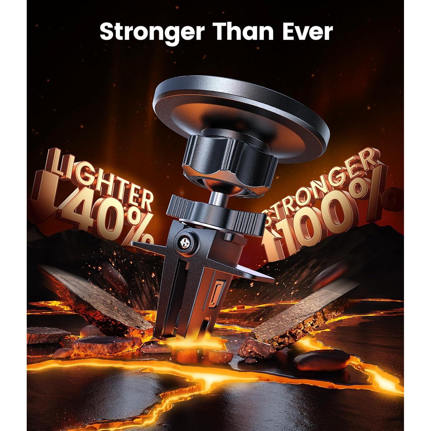 Soporte de Coche MagSafe VICSEED Negro - Ajustable 360°