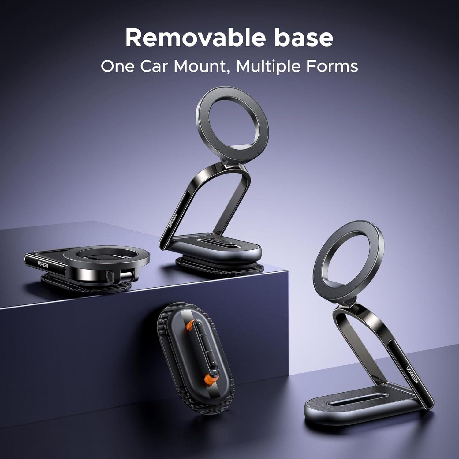 Soporte Magnético para Coche UGREEN con Rotación 360° para iPhone