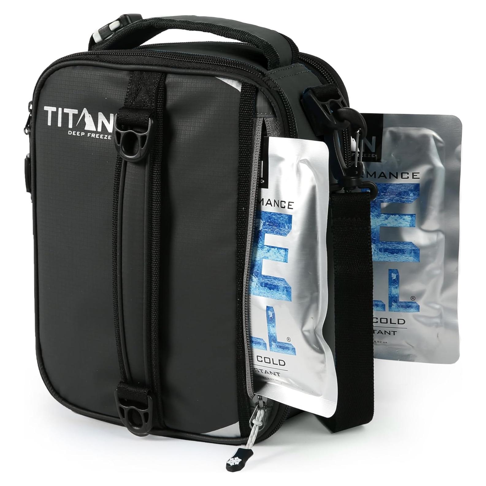 Caja de Almuerzo Expandible Titan Aislada 3.6kg Negro