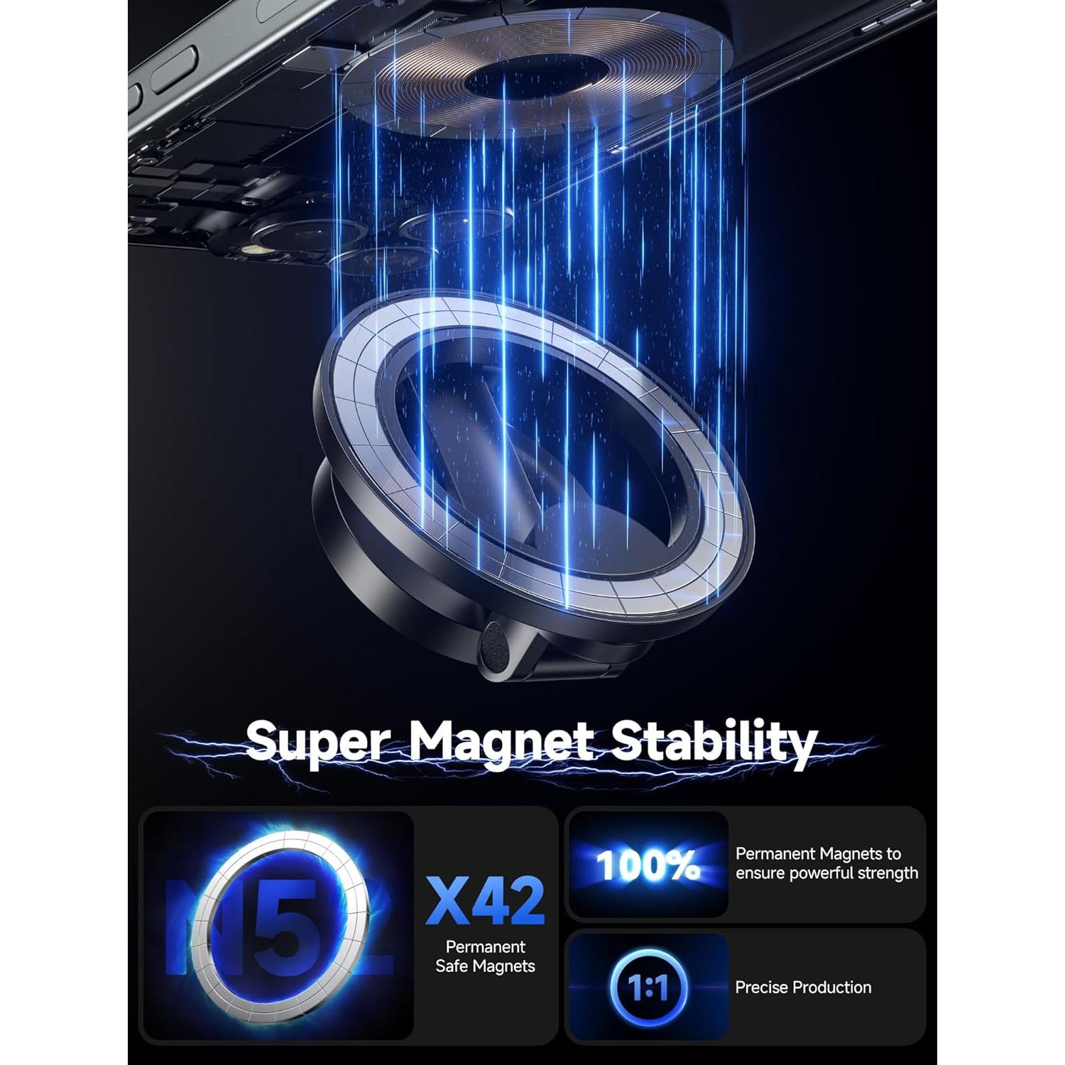 Soporte Magnético para Teléfono FlyCoco para Coche - Plegable y Rotación 360°