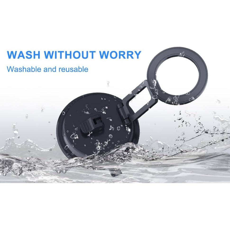 Soporte para teléfono de coche DEERLAMN magnético 360° negro