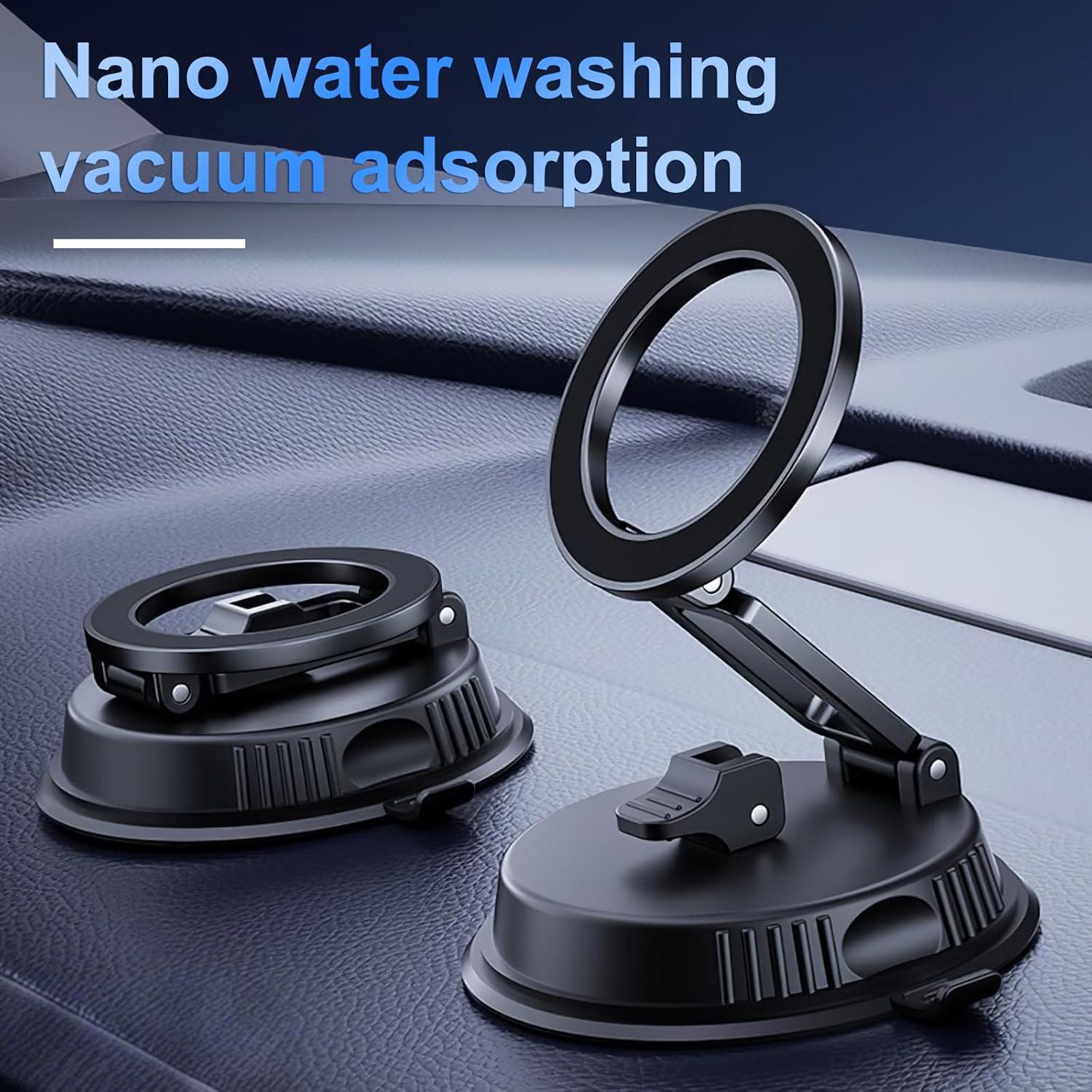 Soporte para teléfono de coche DEERLAMN magnético 360° negro