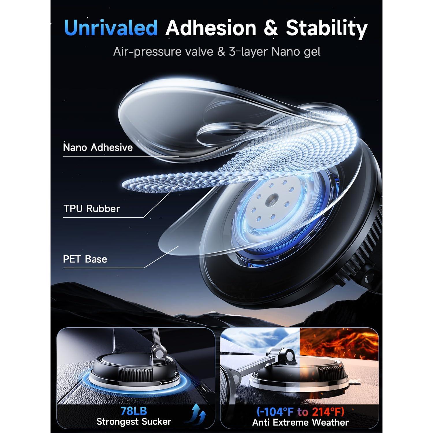 Soporte de Coche Magnético para iPhone ANDERY RLX11 15W