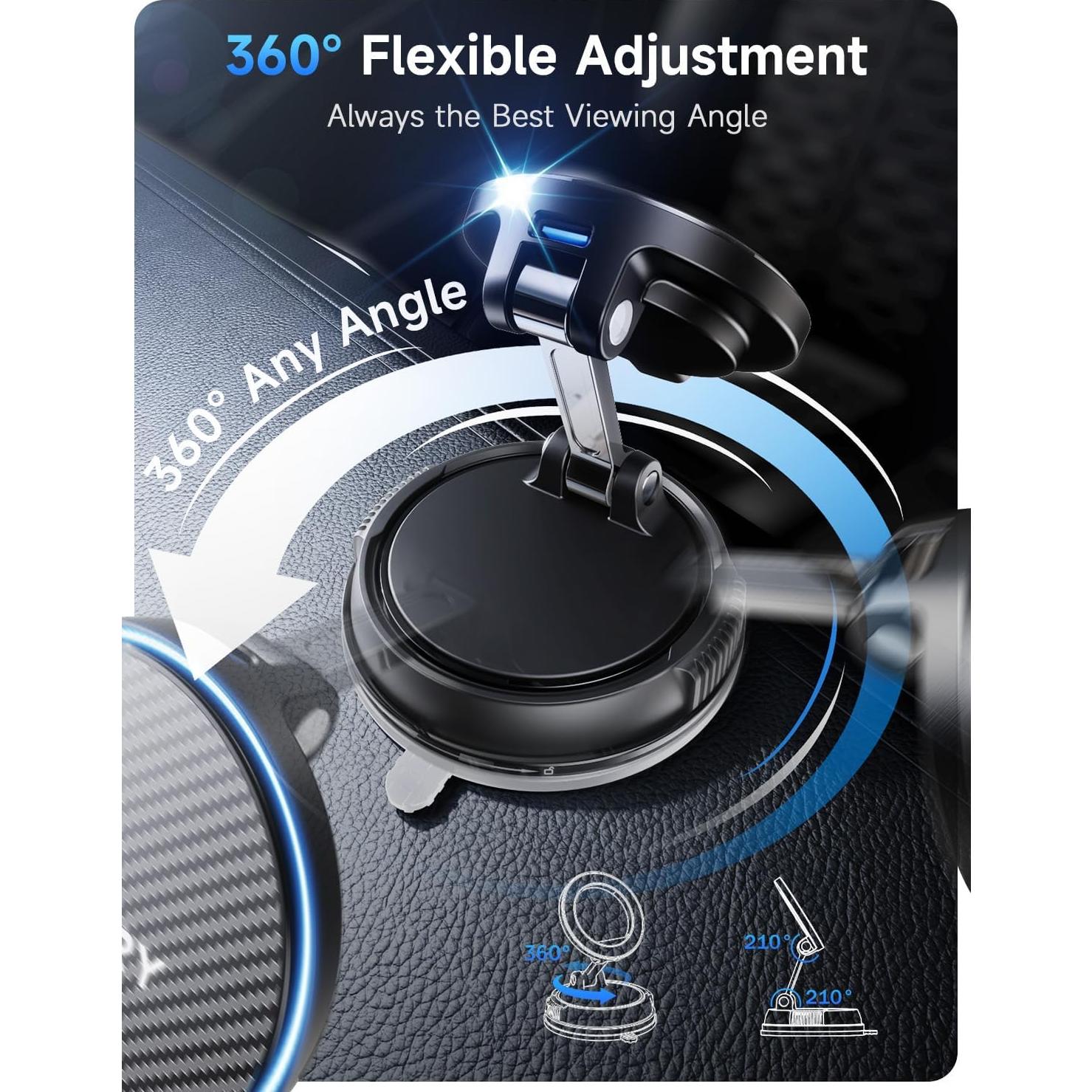 Soporte de Coche Magnético para iPhone ANDERY RLX11 15W