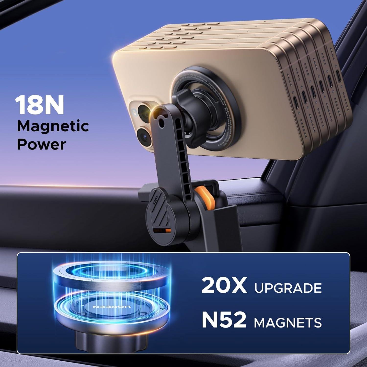 Soporte para teléfono UGREEN MagSafe para Tesla Model 3 y Y