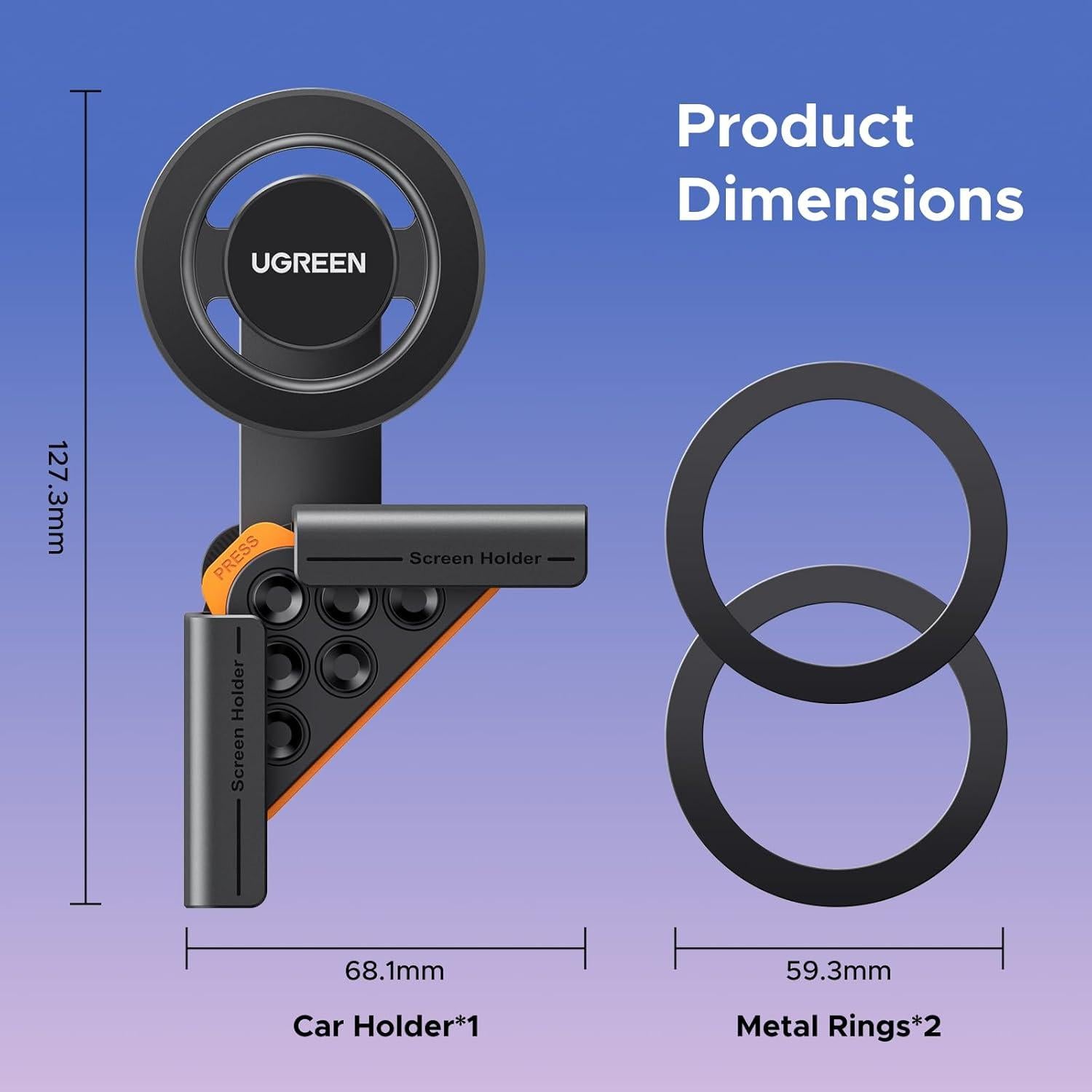 Soporte para teléfono UGREEN MagSafe para Tesla Model 3 y Y