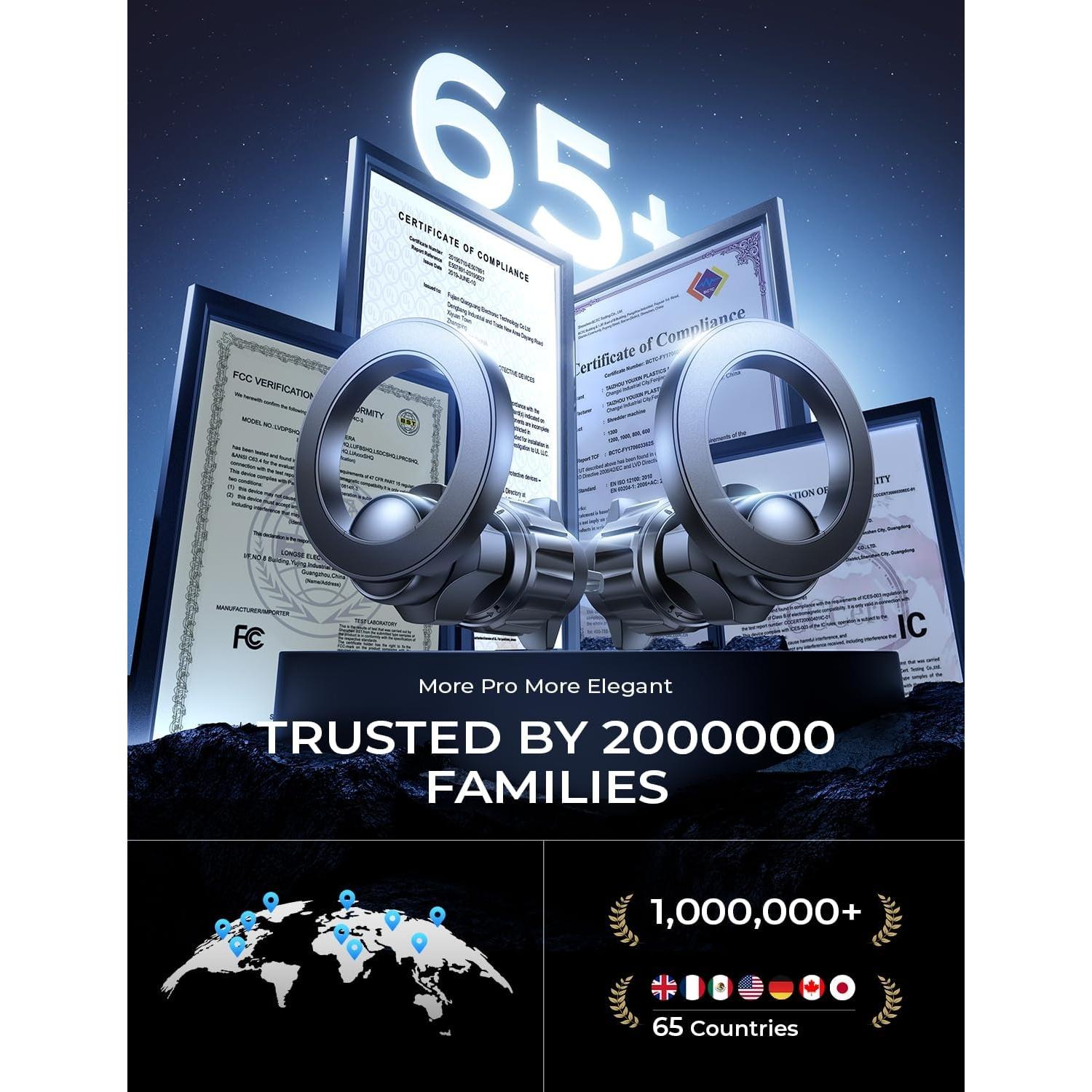 Soporte Magnético para Auto LISEN MagSafe - 2 Paquetes Plata