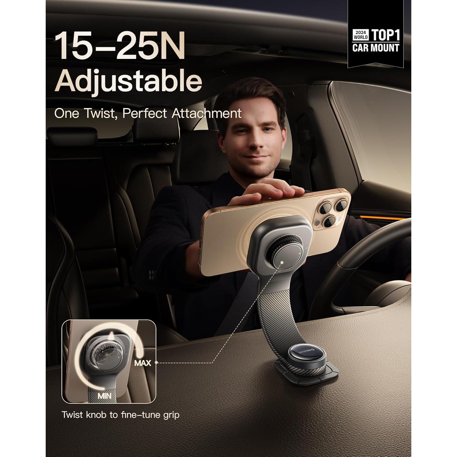 Soporte Magnético para Teléfono Baseus C03 para Coche - Ajustable y Resistente
