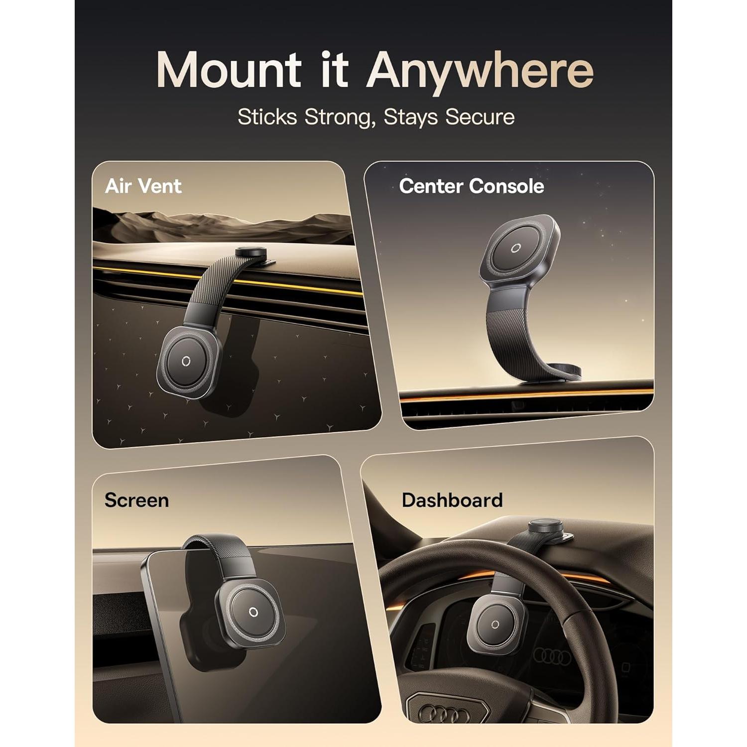 Soporte Magnético para Teléfono Baseus C03 para Coche - Ajustable y Resistente