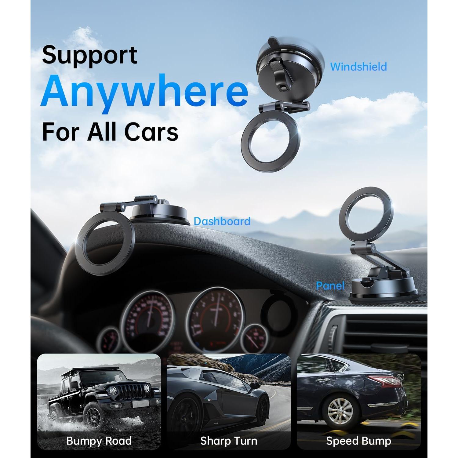 Soporte para Teléfono de Coche Peerock Magnético 360°