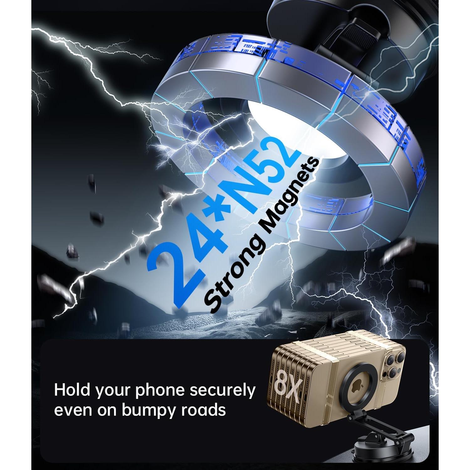 Soporte para Teléfono de Coche Peerock Magnético 360°