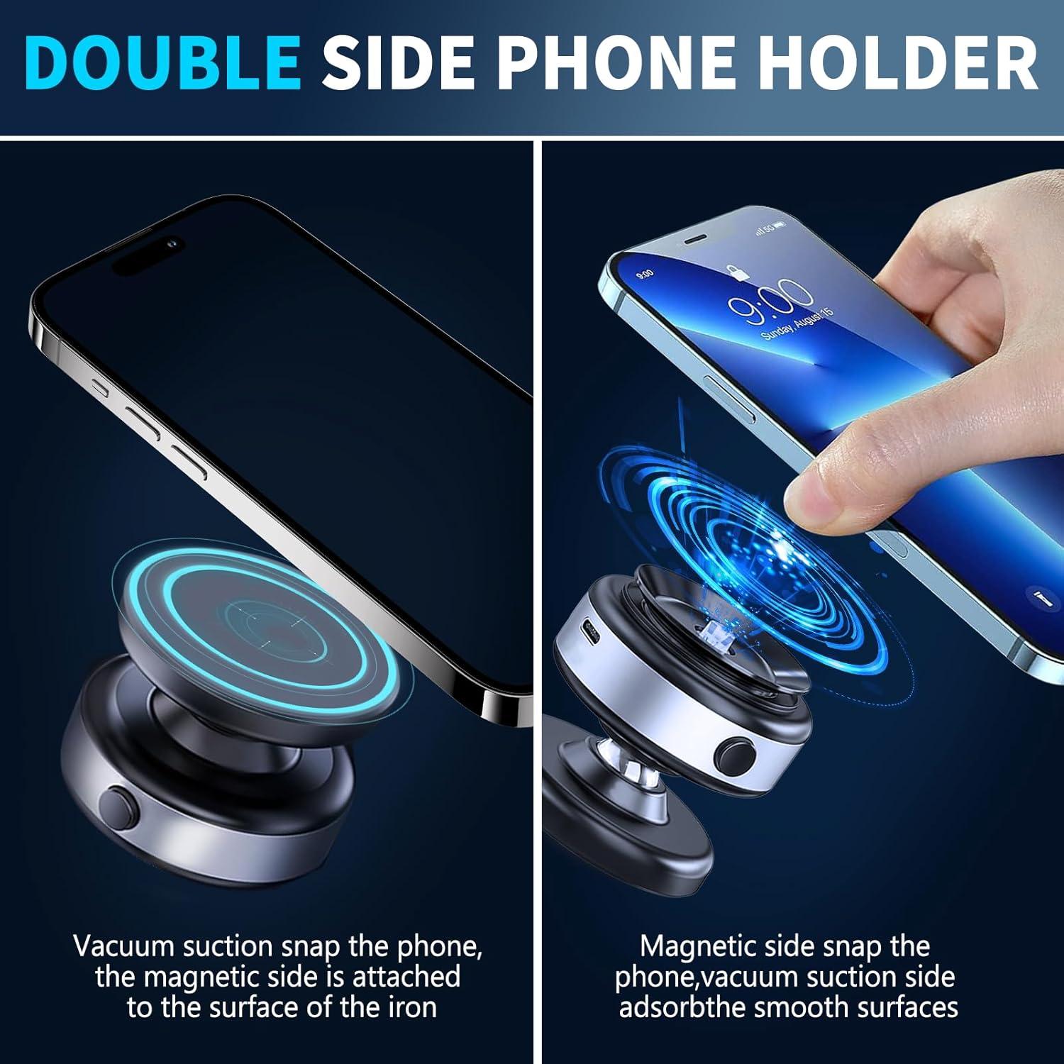 Soporte Magnético para Teléfono de Coche Joyye 360° Plata