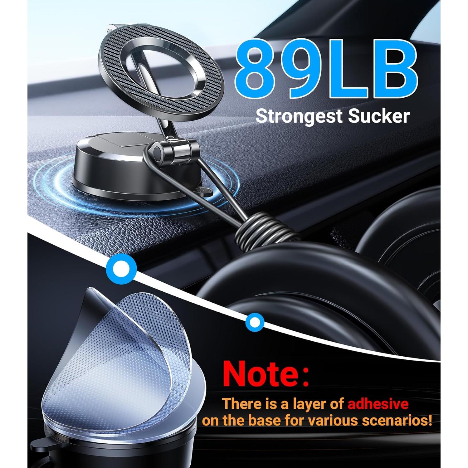 Soporte de Coche Magnético Coolpow MagSafe 2025 - 360° Ajustable