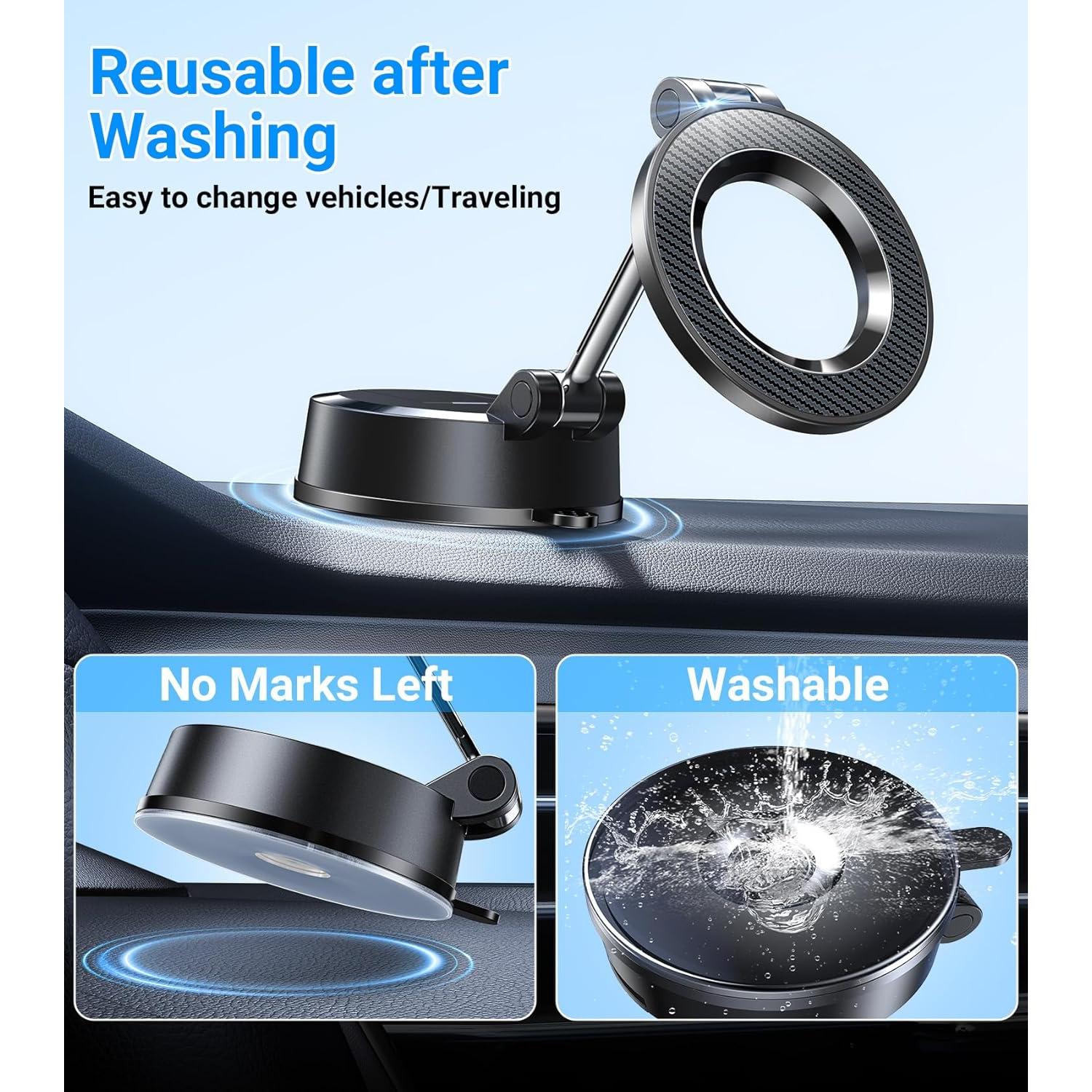 Soporte de Coche Magnético Coolpow MagSafe 2025 - 360° Ajustable