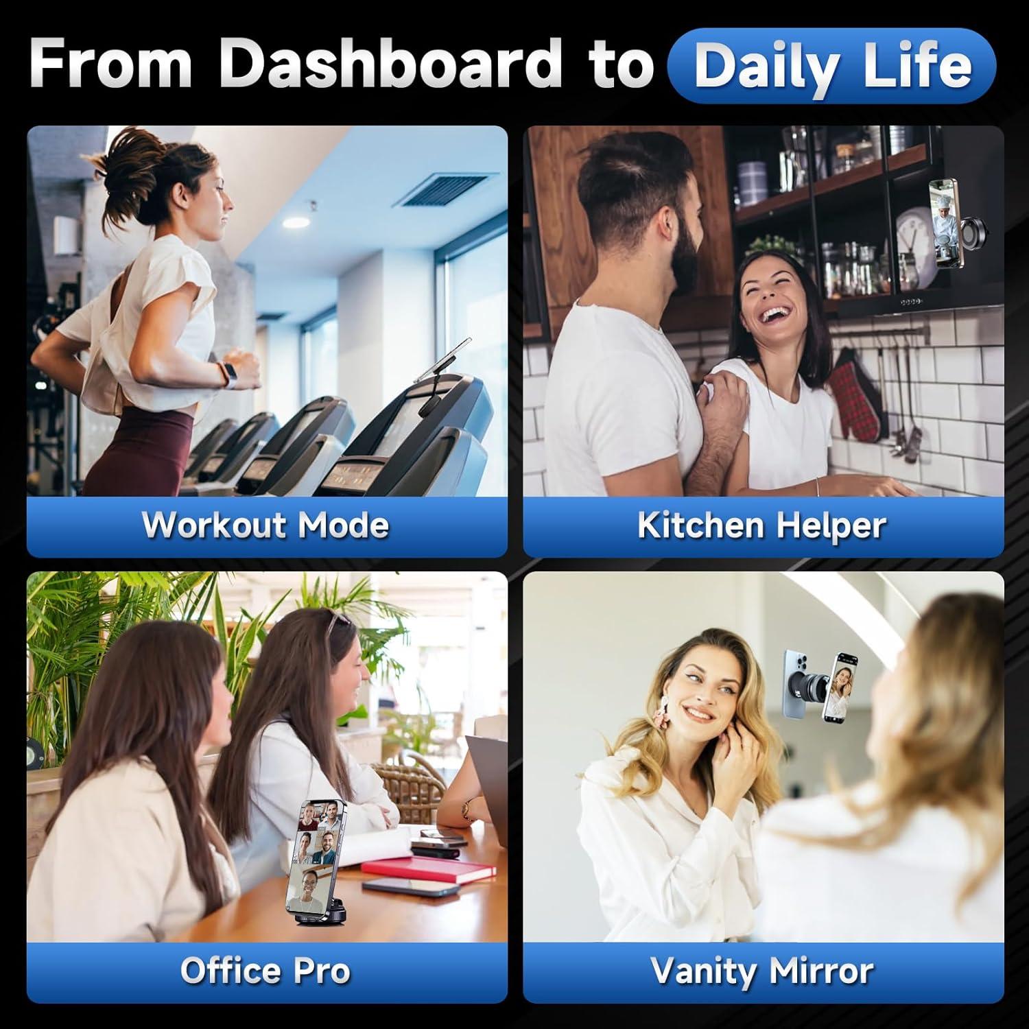 Soporte de Teléfono Magnético para Coche CVCHANCIN 360° Ajustable