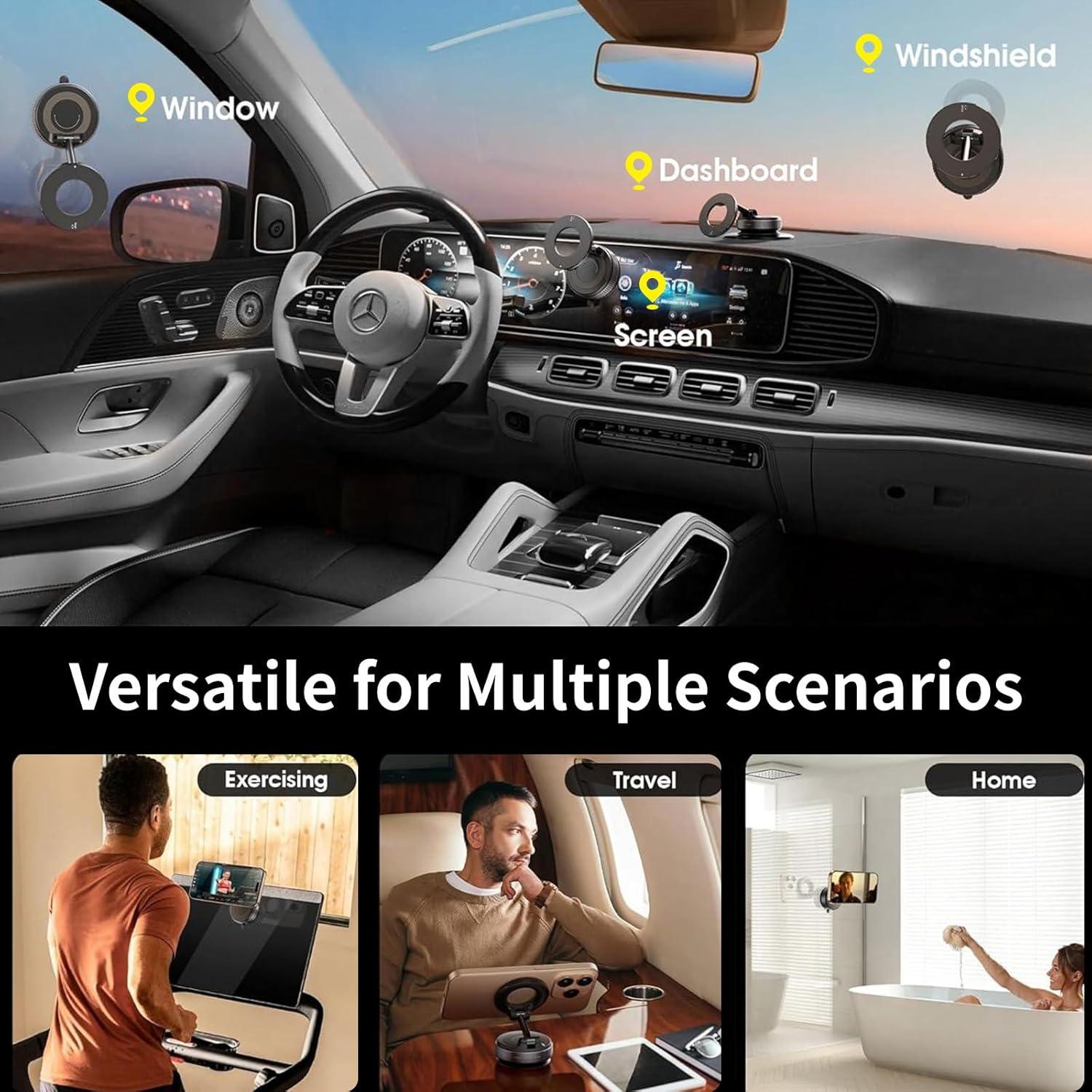 Soporte Magnético para Auto SYNTRIFYX K007 360° Negro