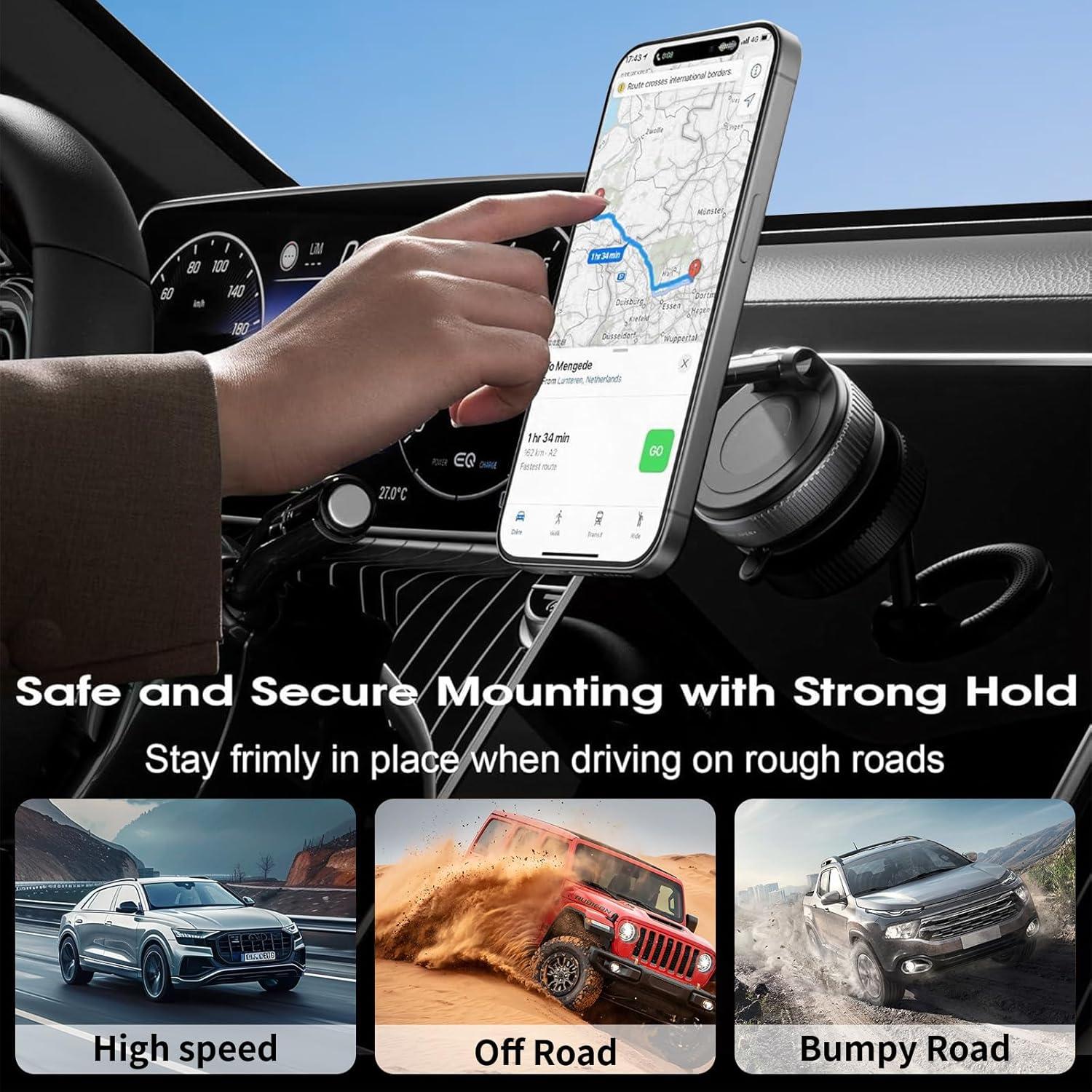 Soporte Magnético para Auto SYNTRIFYX K007 360° Negro