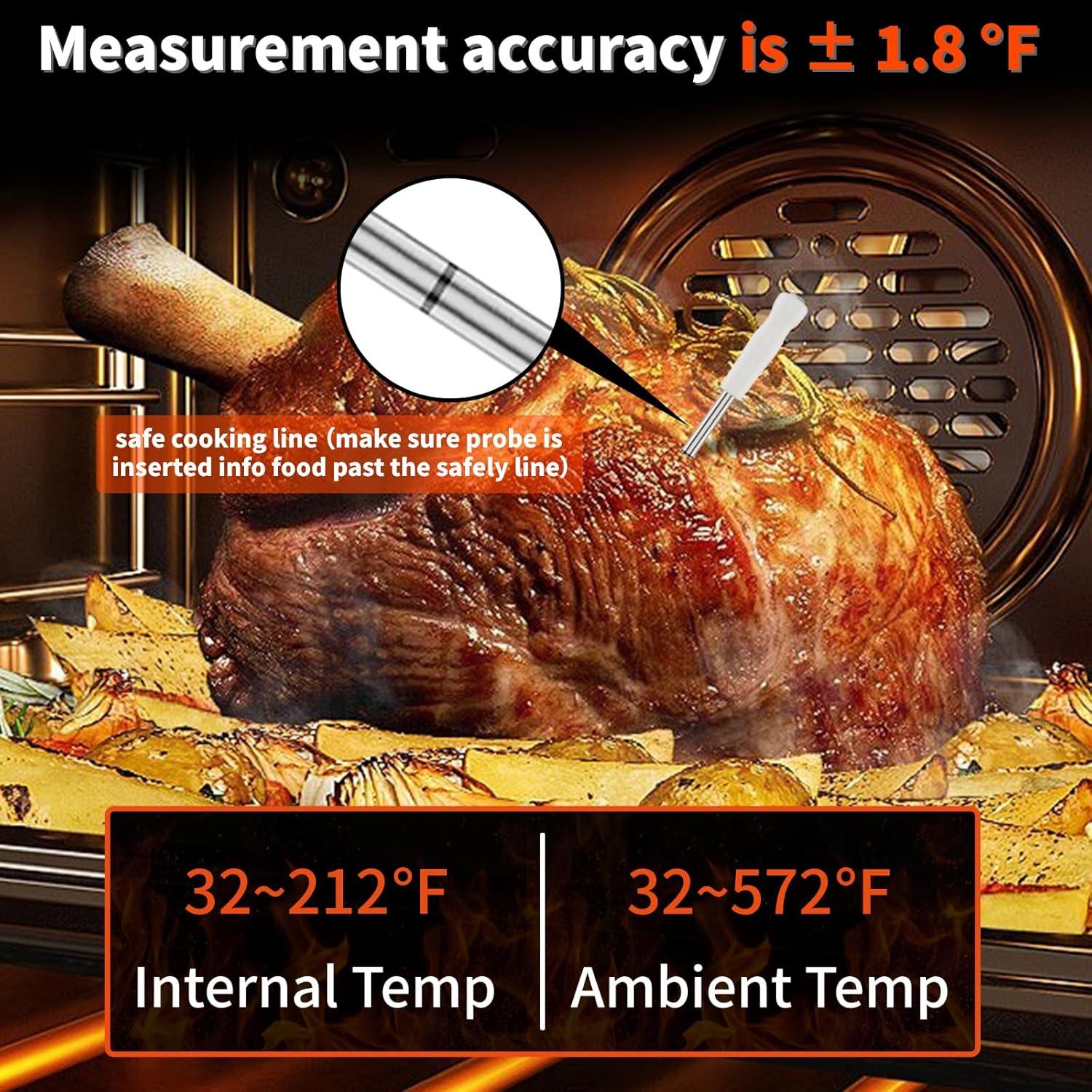 Termómetro de carne Bluetooth SYHSKHY KR100, digital, 152.4 m