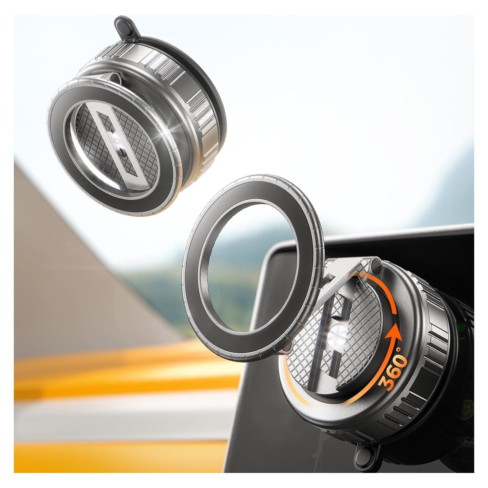 Soporte de Teléfono Magnético MRGLAS 2026 Rotación 360° para Coche