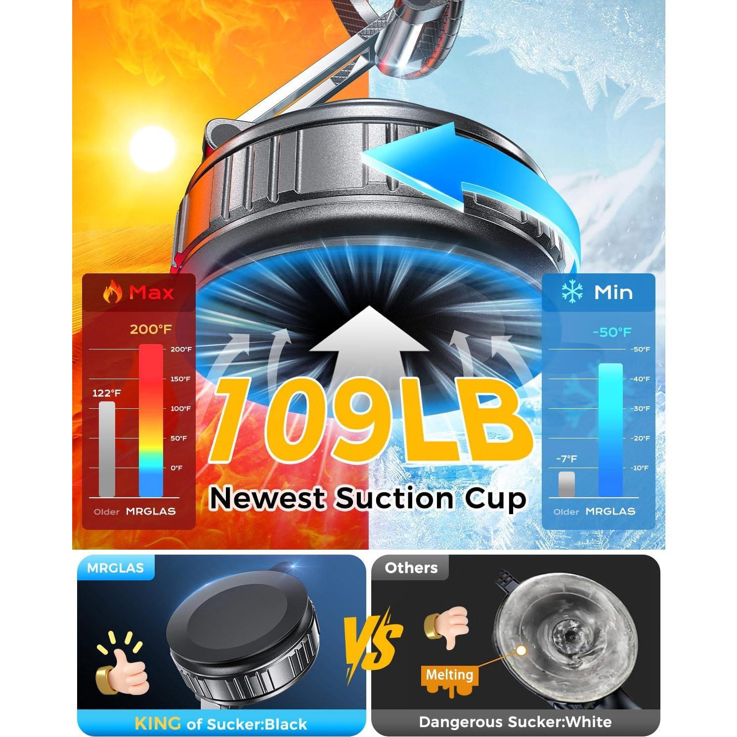 Soporte de Teléfono Magnético MRGLAS 2026 Rotación 360° para Coche