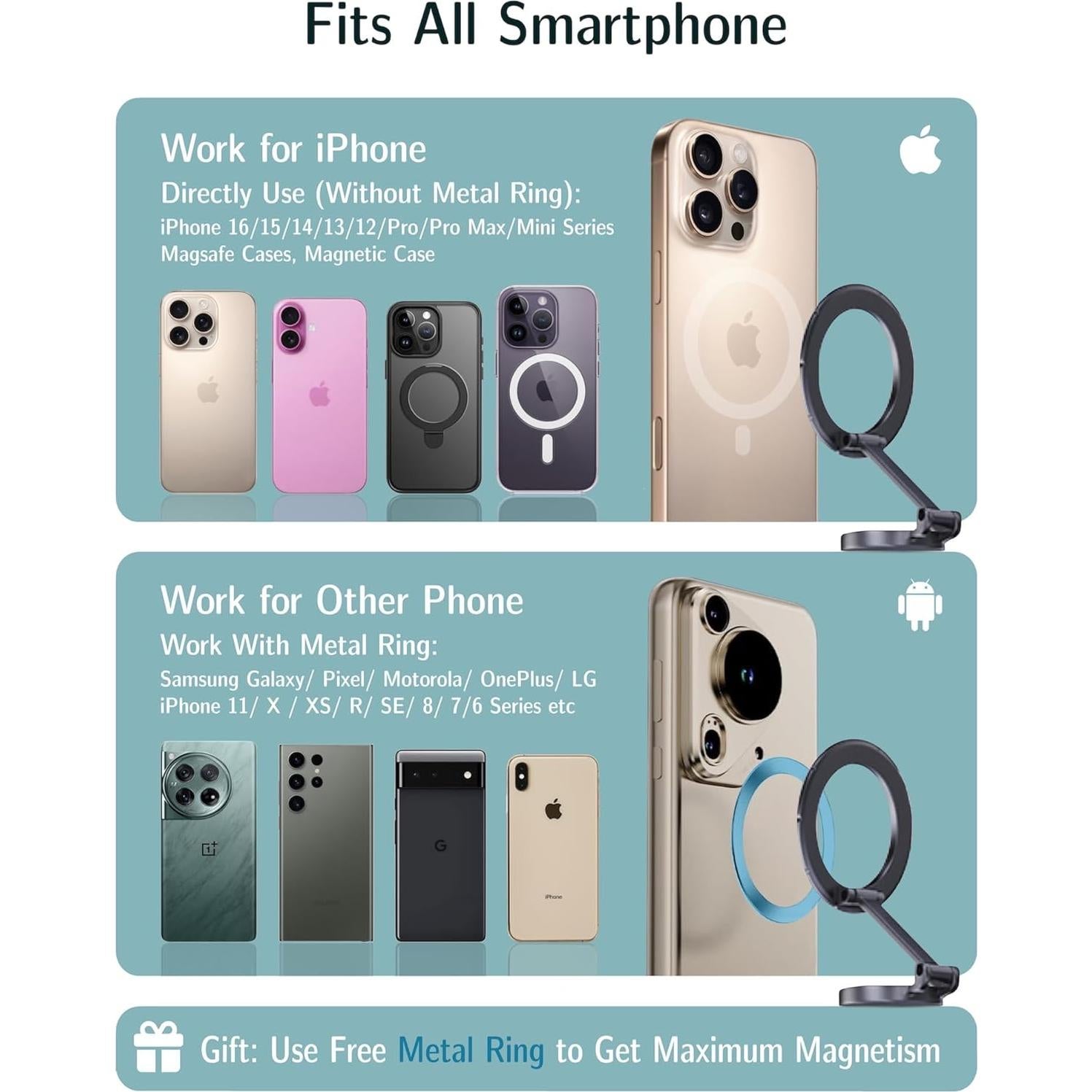 Soporte Magnético para Teléfono de Coche Affinity AF-219-02