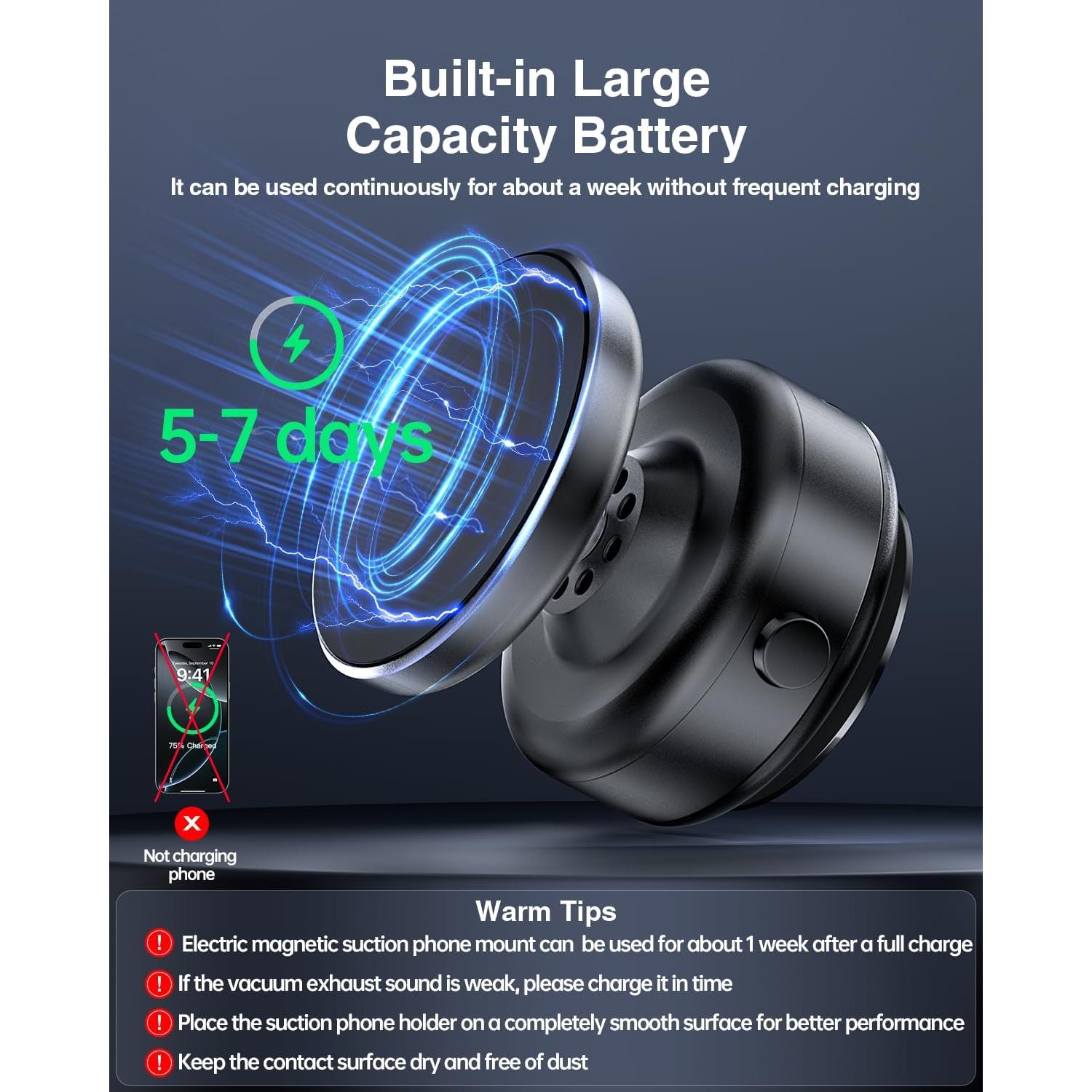 Soporte Magnético para Teléfono de Coche Sanqi Youpin 360° Ajustable