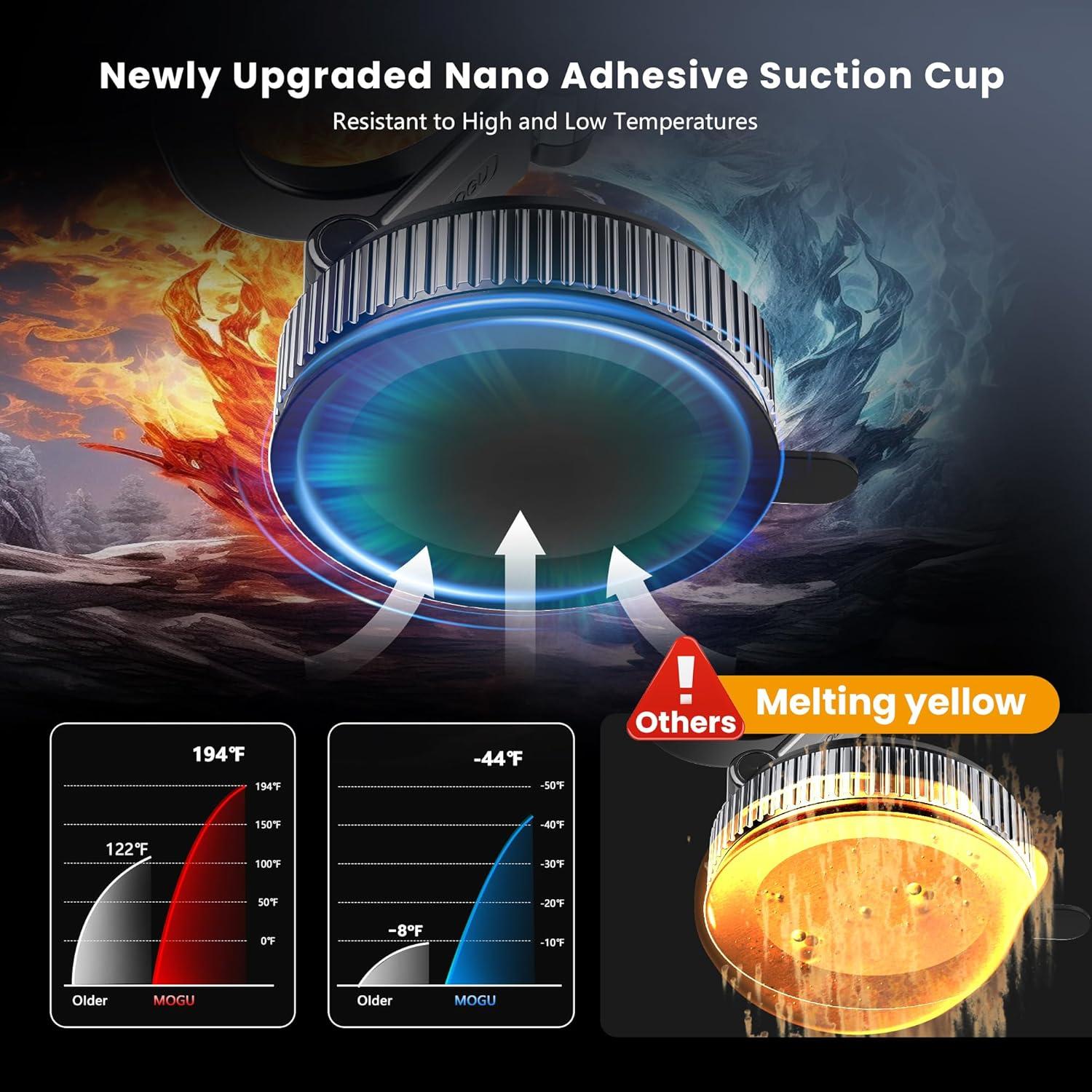 Soporte magnético para teléfono de coche MOGU, ajustable y plegable