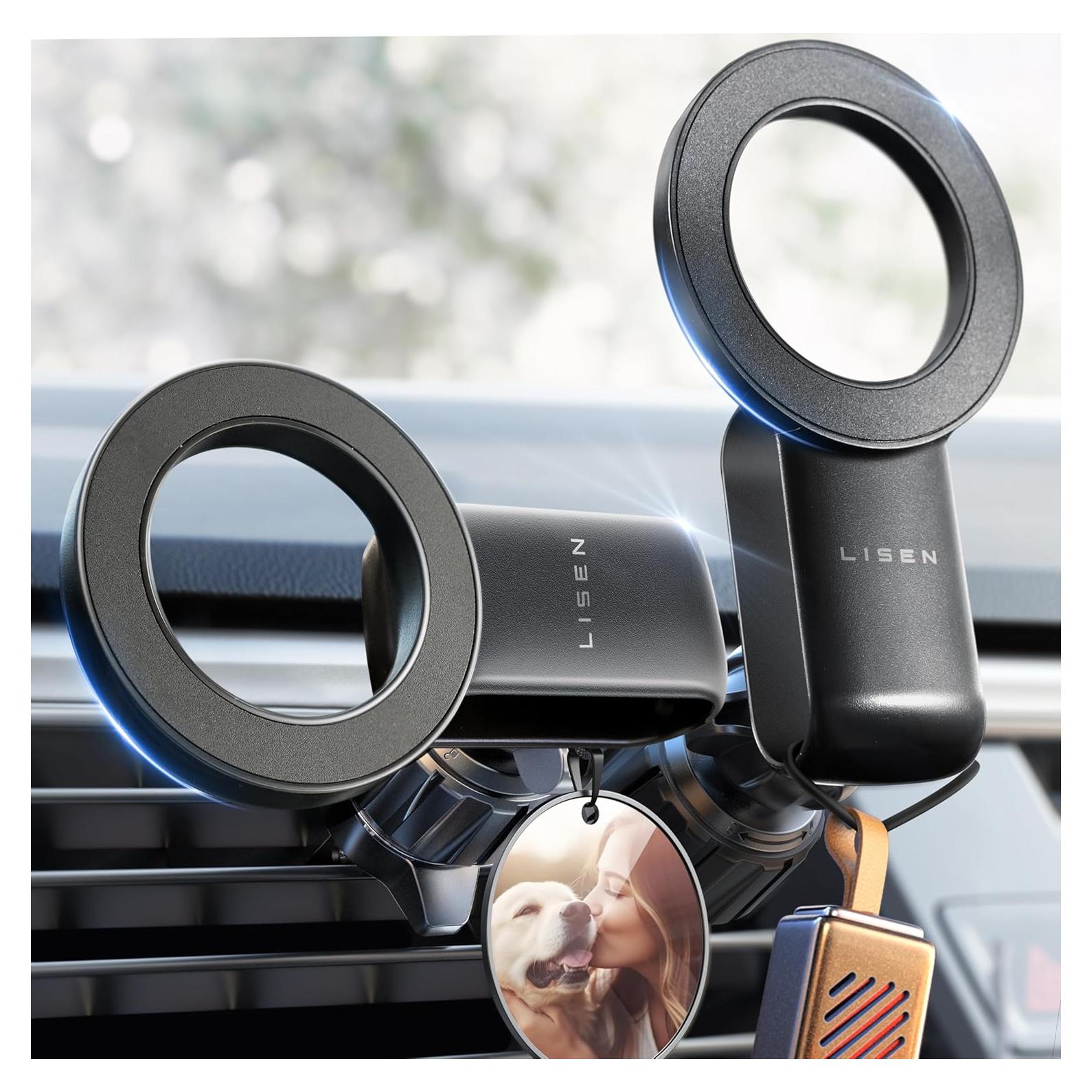 Soporte Magnético para Coche LISEN MagSafe para iPhone 16/15