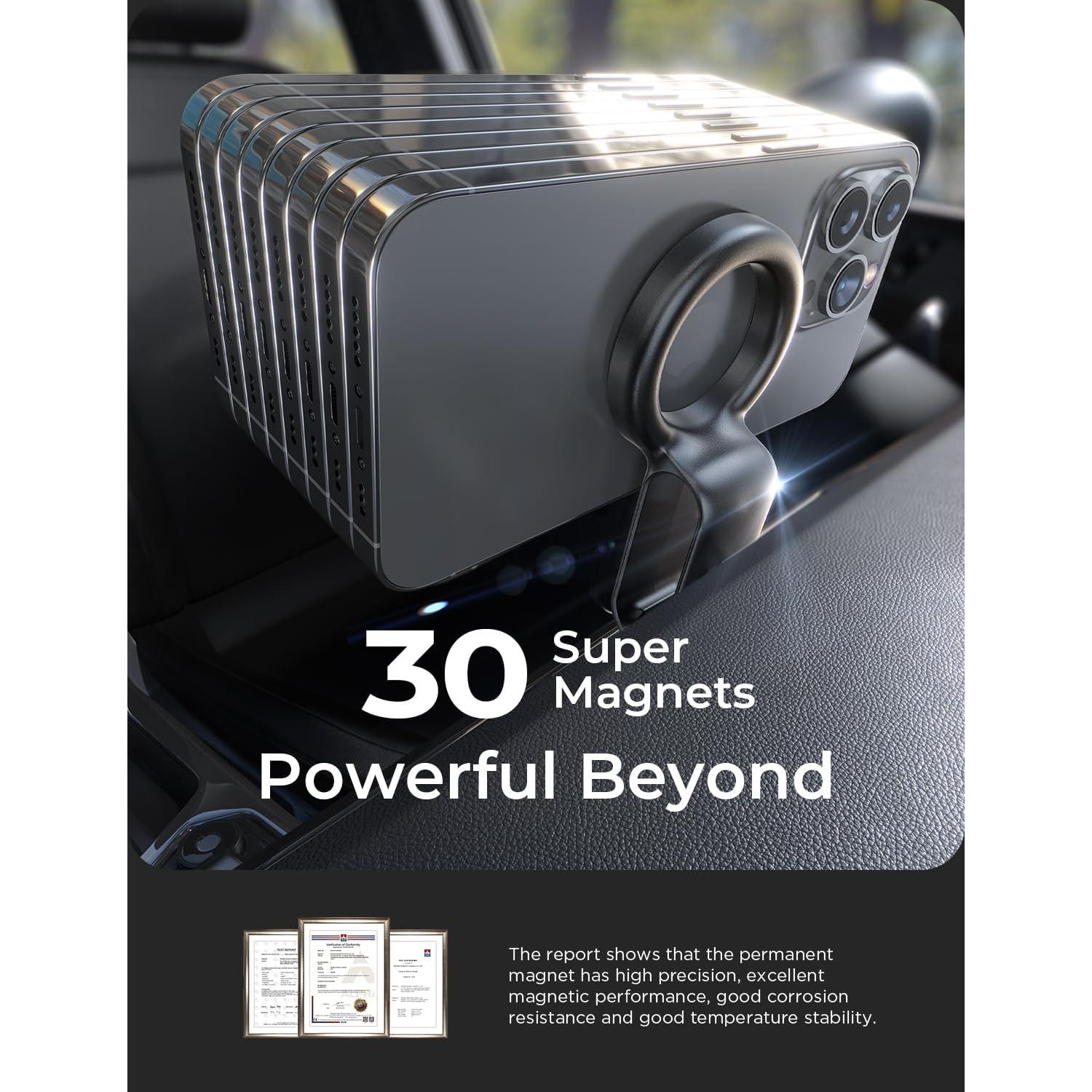 Soporte Magnético para Coche LISEN MagSafe para iPhone 16/15