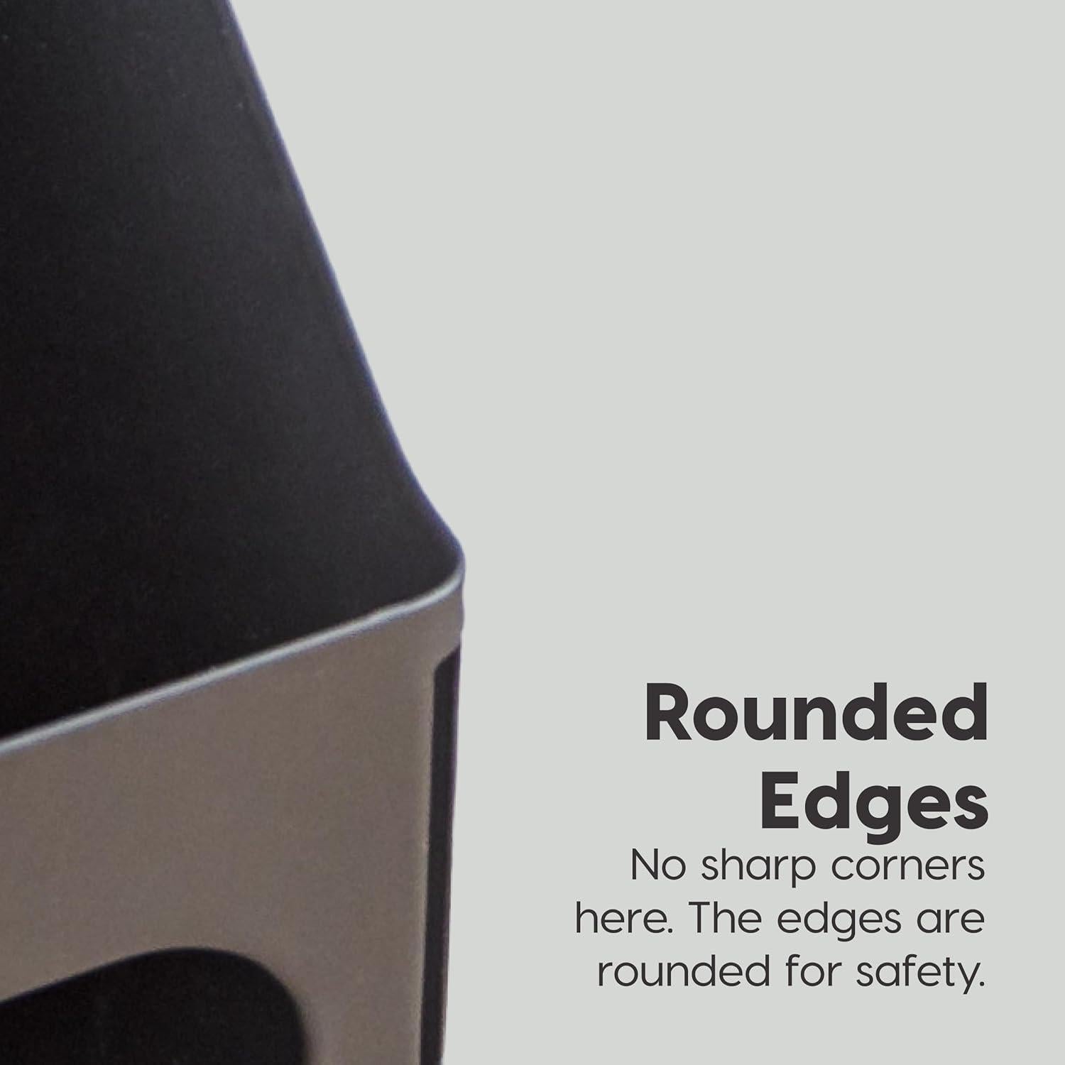 Soportes de Revistas de Metal IRIS USA, Paquete de 6, Negro