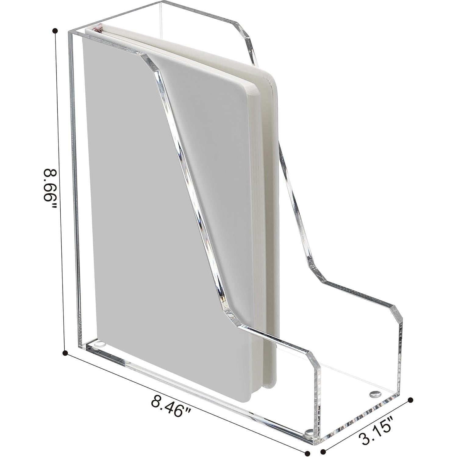 Organizador de Escritorio Acrílico Transparente SANRUI 2 Piezas