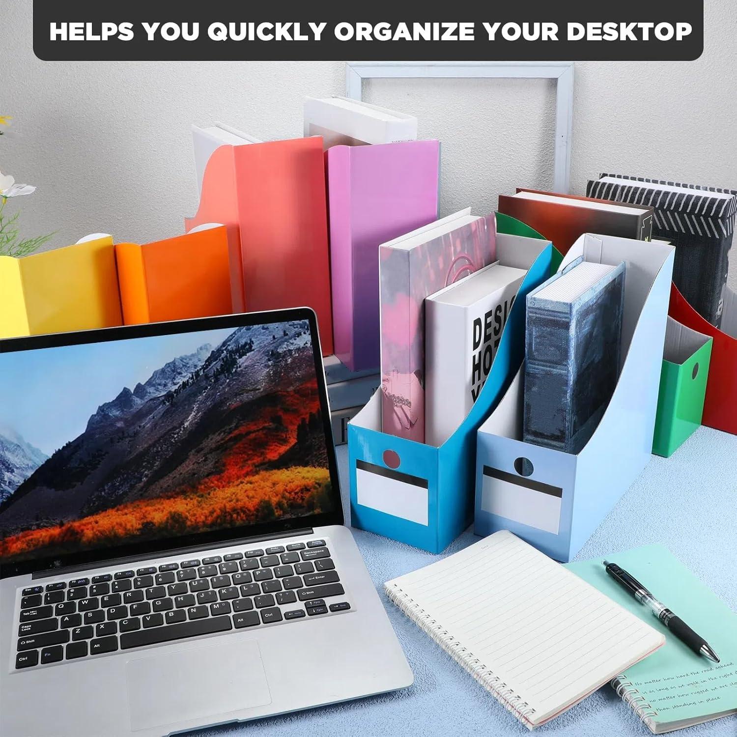 Conjunto de Soporte para Revistas Jutom 64 Piezas Cartón Plegable