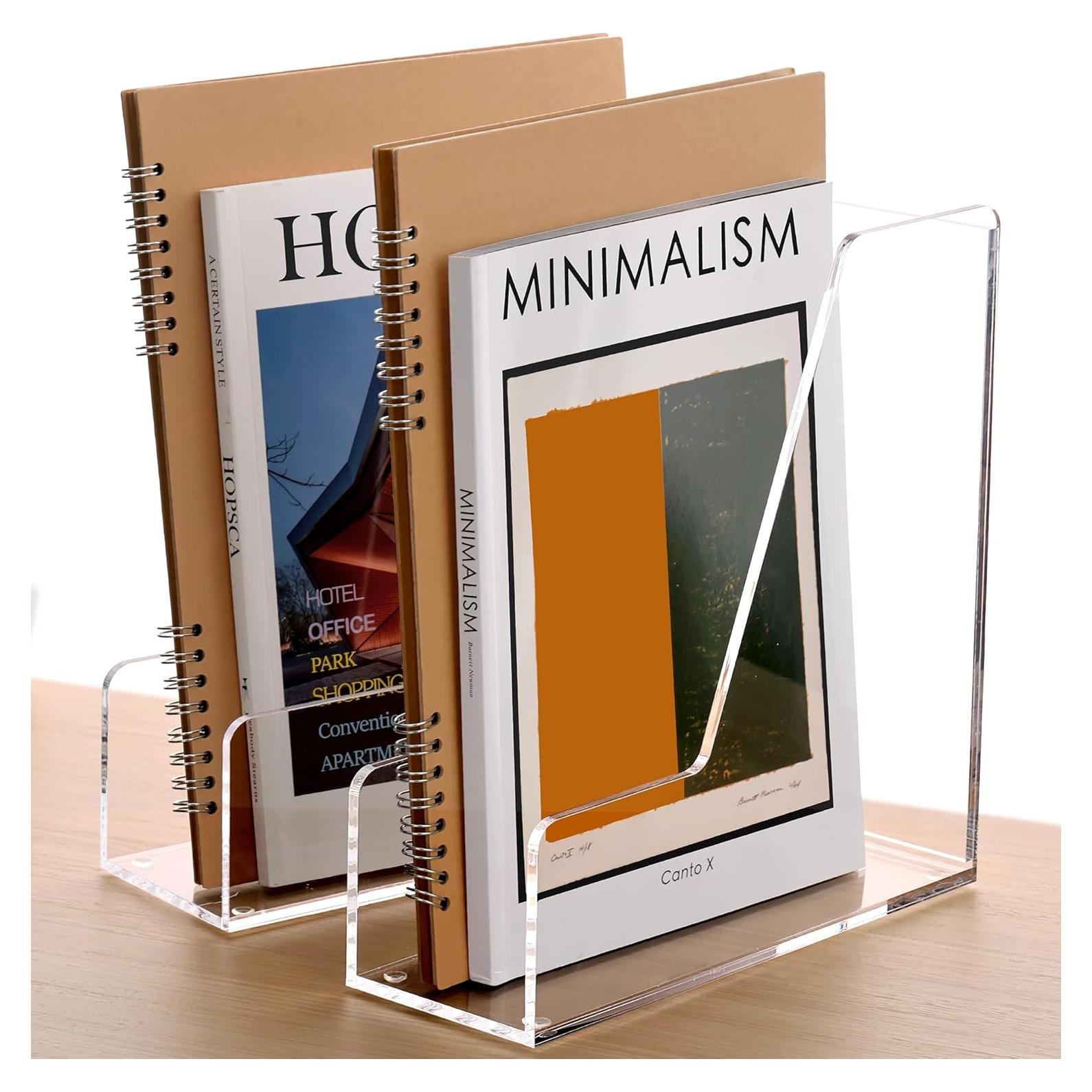 Organizador de Escritorio Acrílico SANRUI 2 Niveles 24x9x26 cm