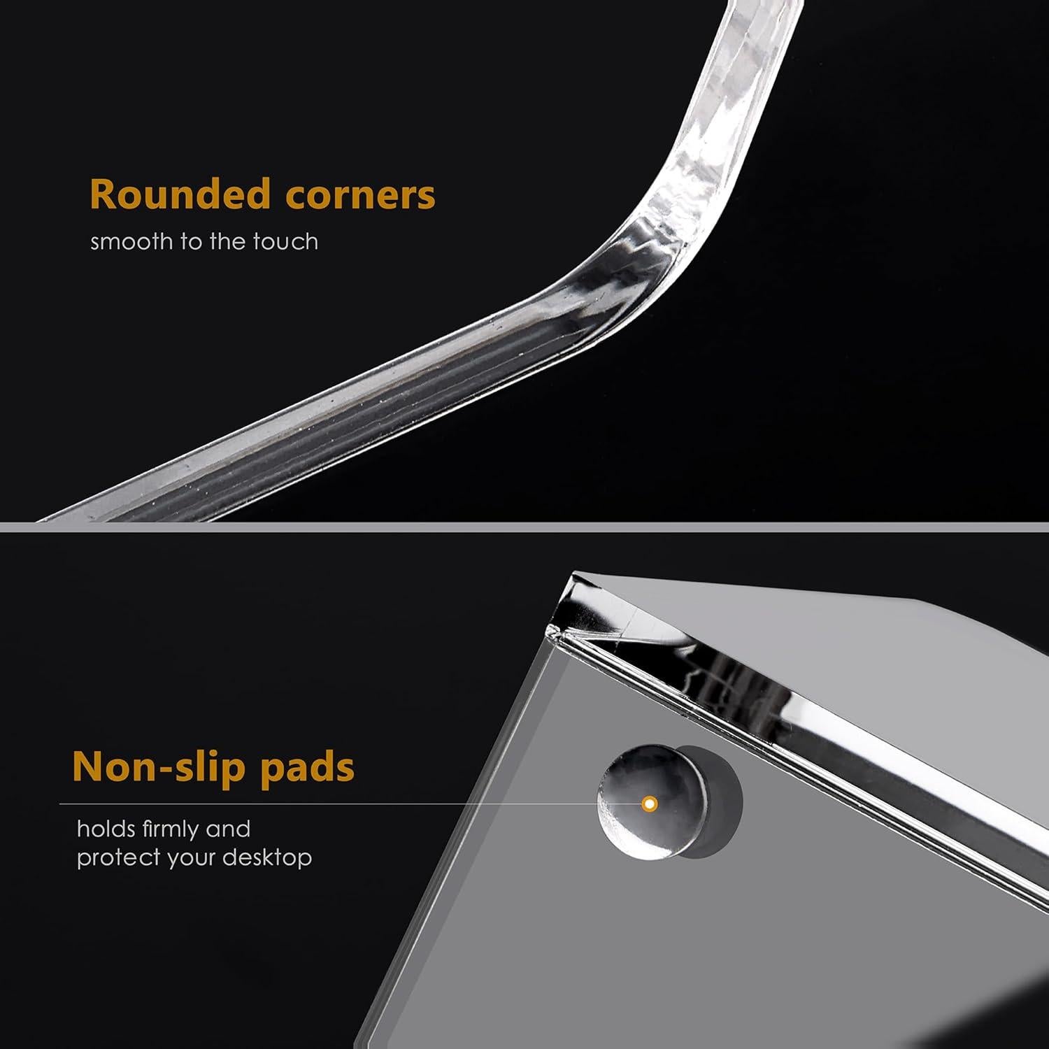 Organizador de Escritorio Acrílico SANRUI 2 Niveles 24x9x26 cm