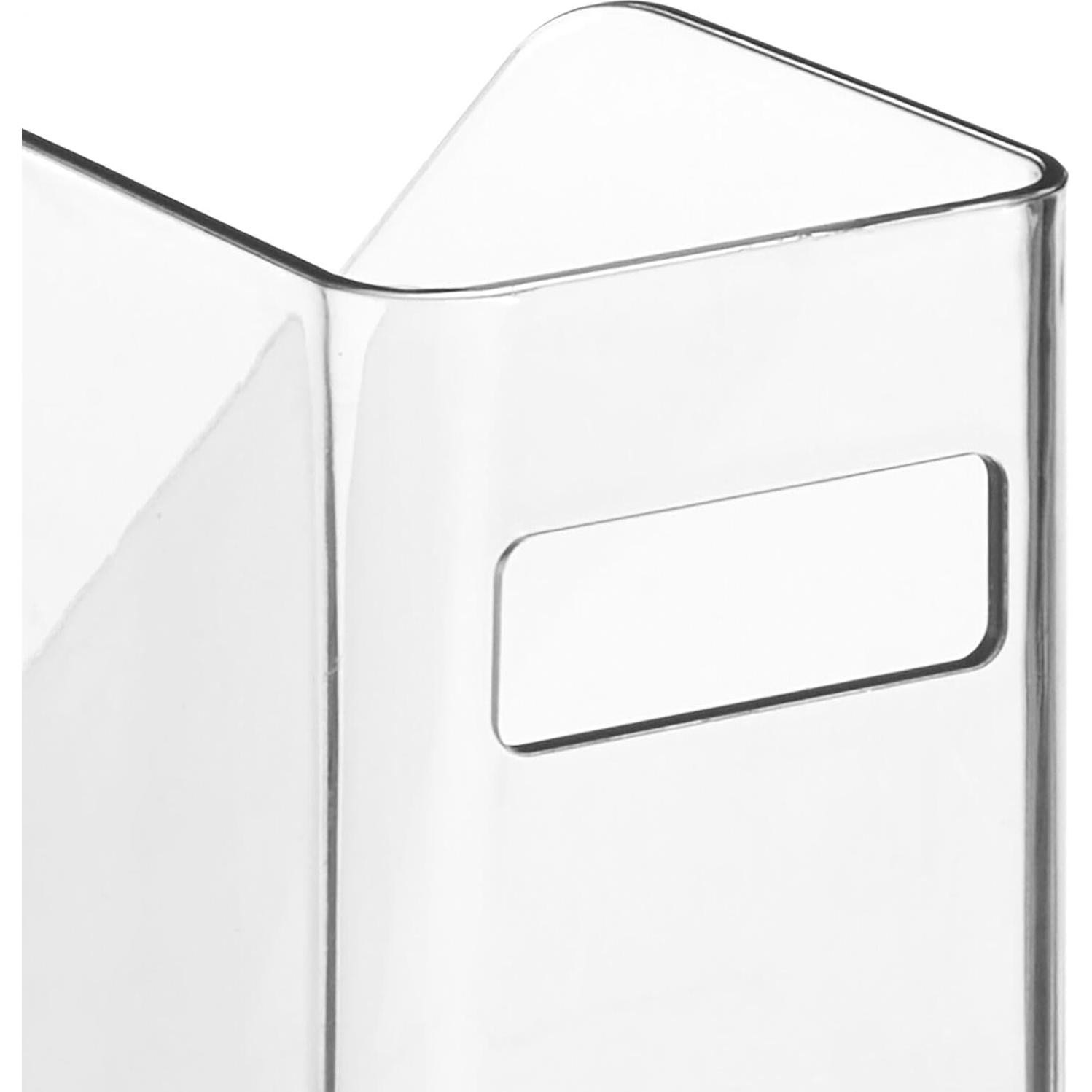 Organizador de Archivos Vertical mDesign - Paquete de 2, Transparente