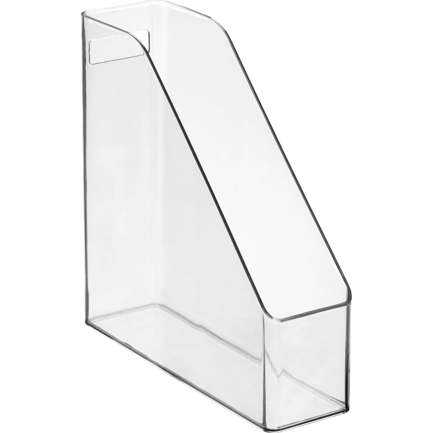 Organizador de Archivos Vertical mDesign - Paquete de 2, Transparente