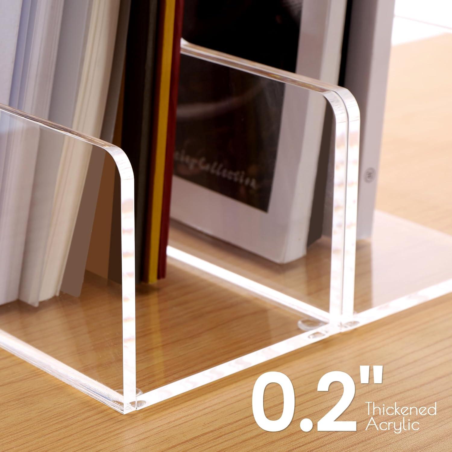 Soporte de Revistas Acrílico SANRUI 2-Pack 24x9x26 cm