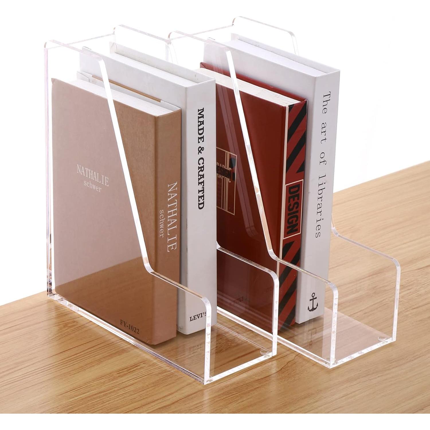 Soporte de Revistas Acrílico SANRUI 2-Pack 24x9x26 cm