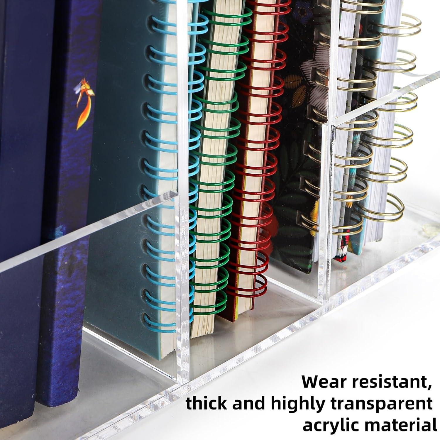 Soporte de Revistas Acrílico Mezchi con 3 Compartimentos 21.6x17.8 cm