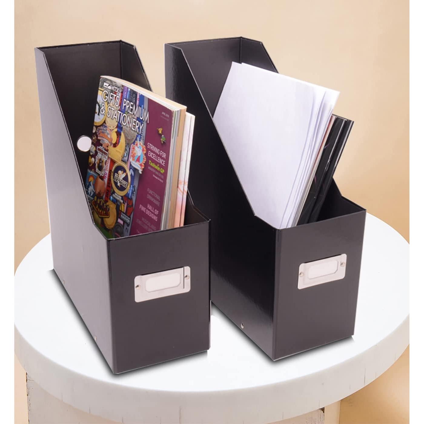 Archivo de Revistas Jumbo Snap-N-Store Negro 33x11.4x28.6cm