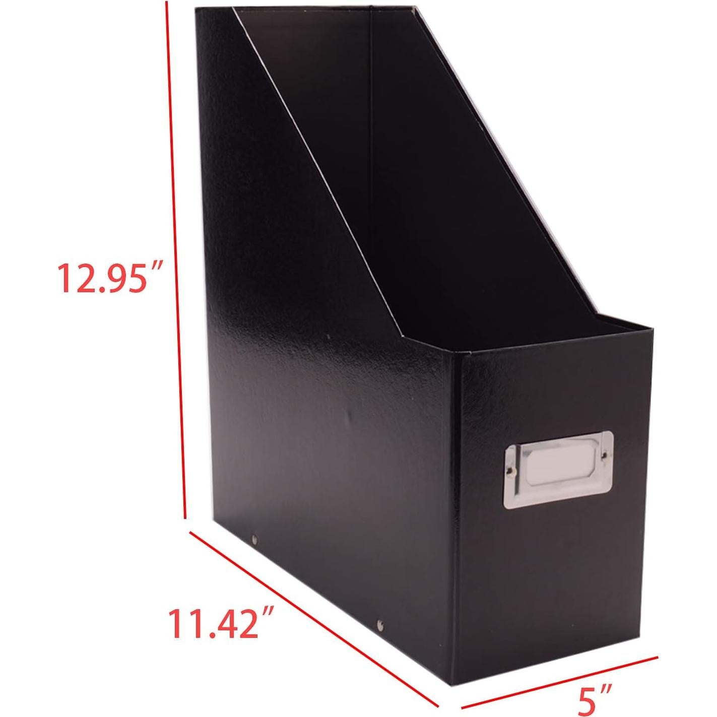 Archivo de Revistas Jumbo Snap-N-Store Negro 33x11.4x28.6cm