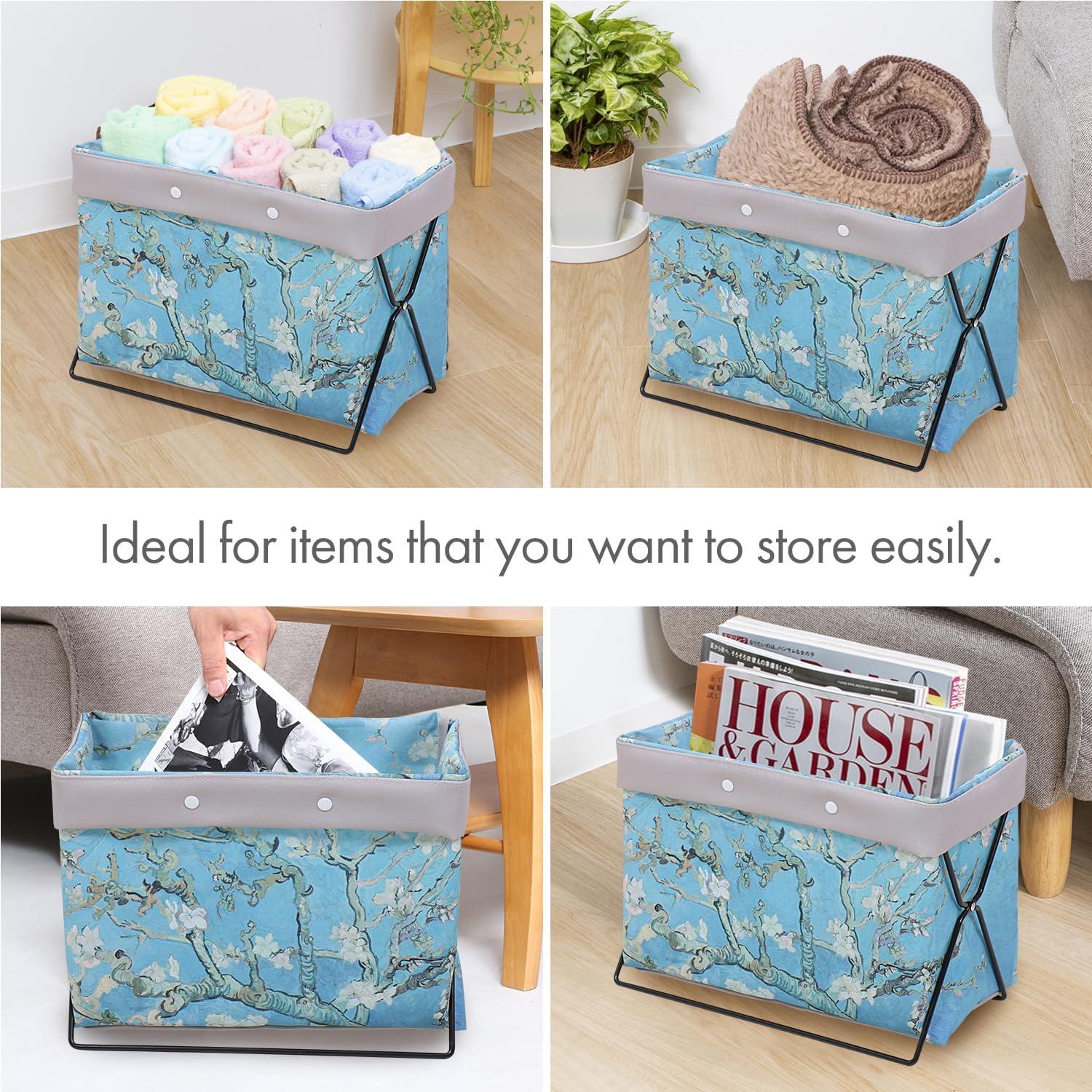 Soporte de Revistas Plegable Astro Flor de Almendro 33x16x25cm