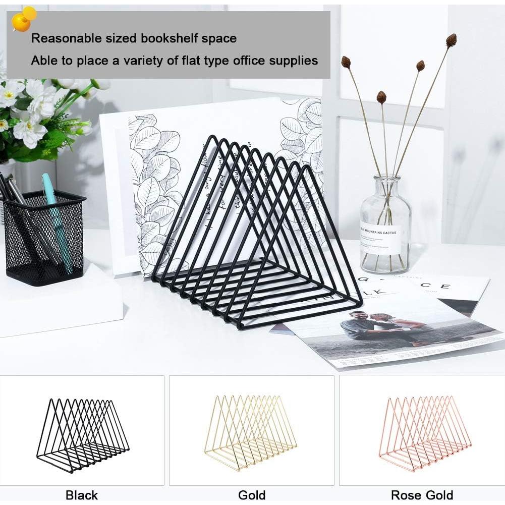 Organizador de Escritorio Triangular Urban Deco - Metal Negro 10 Secciones