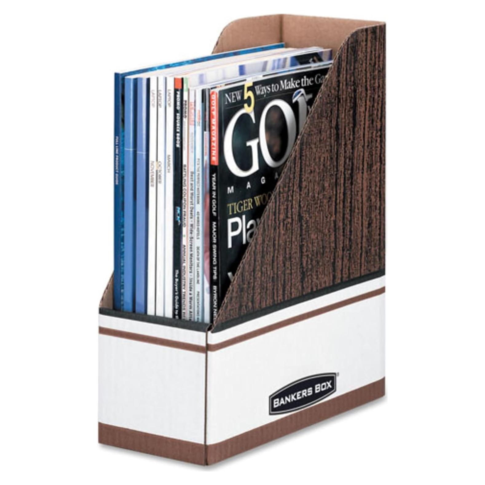 Carpetas para Revistas Fellowes Grano de Madera Paquete 12