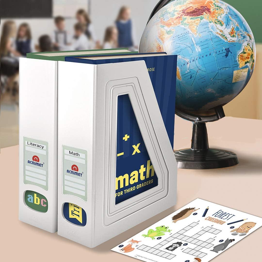 Soporte para Revistas Acrimet Blanco, Organizador Duradero, 2 Unidades